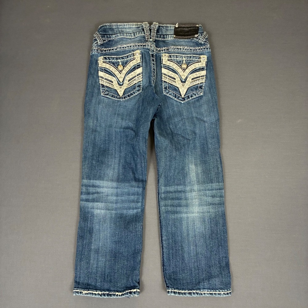 Vigoss The Dallas Capri Jeans Embellished Women's Size 0 (26x21) Y2K Grunge